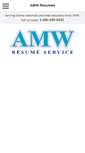 Mobile Screenshot of amwresumes.com
